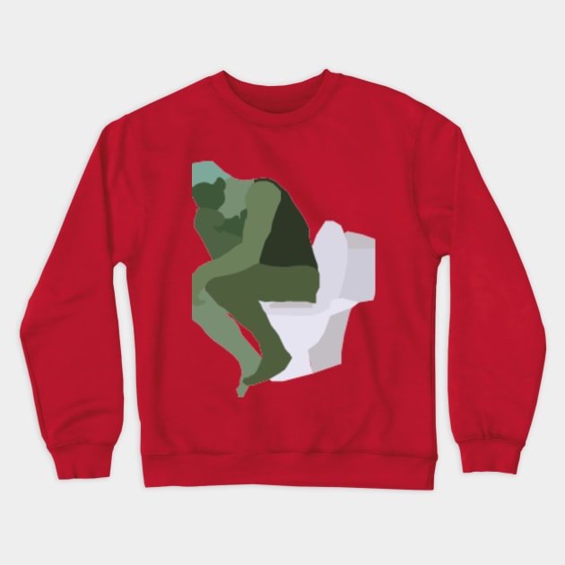 The Thinker Crewneck Sweatshirt by  Iain the human